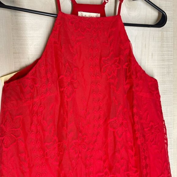 Altar’d State red sleeveless spaghetti strap lined dress, size small - Picture 2 of 16